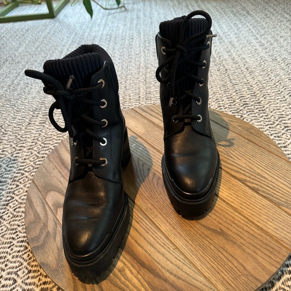 Hermes Leather Combat Boots Size 39 - Picture 5 of 8